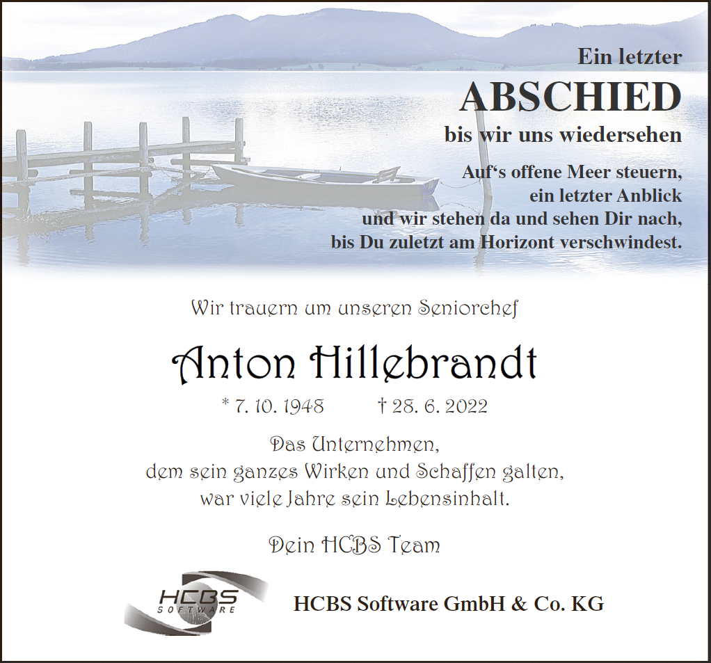 ANTON HILLEBRANDT Gründer/Vertrieb